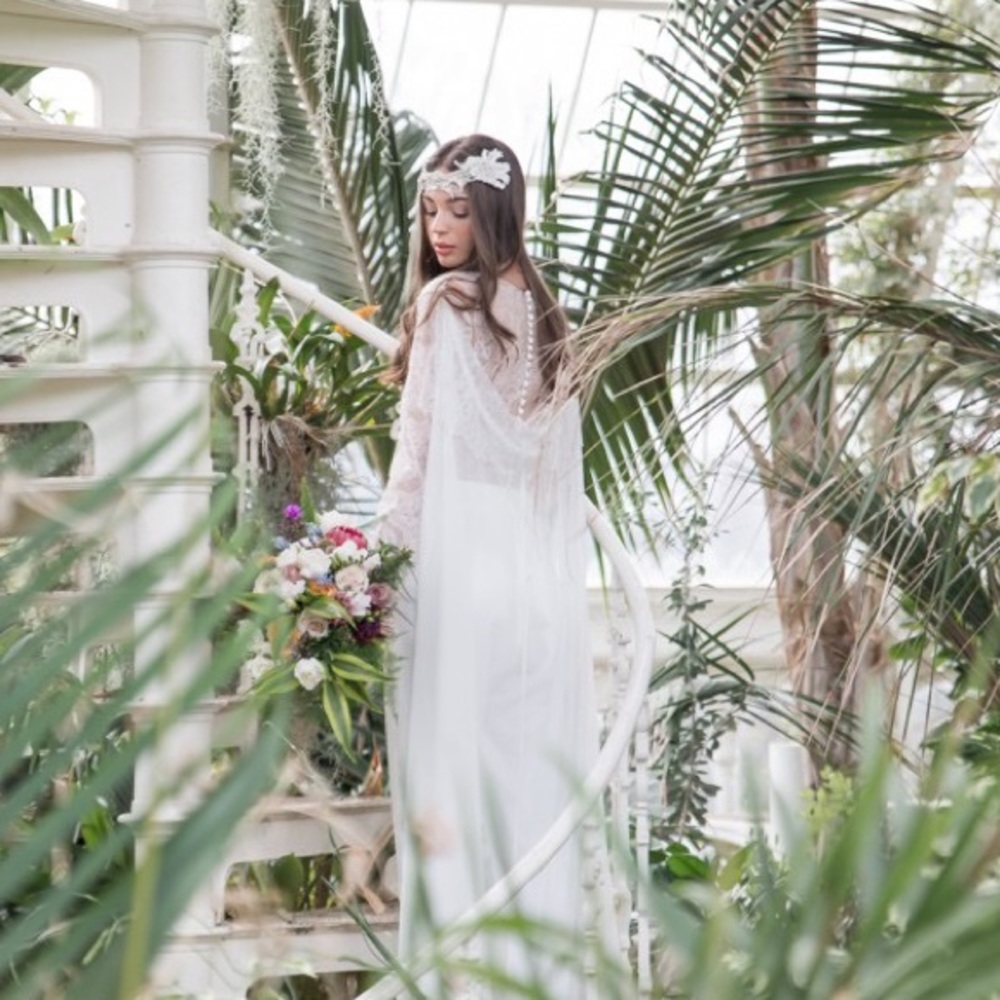 Sanyukta Shrestha Middlemist Ivory 100% Silk Wedding Bridal Jumpsuit UK10 US6 - Picture 11 of 12
